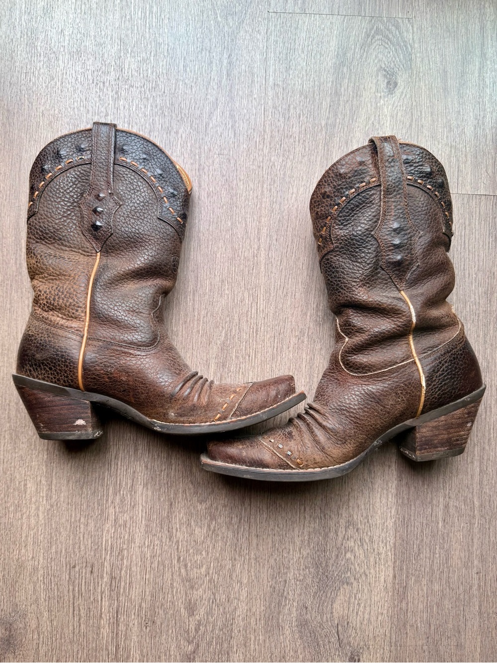 Ariat Brown Leather Cowboy Boots